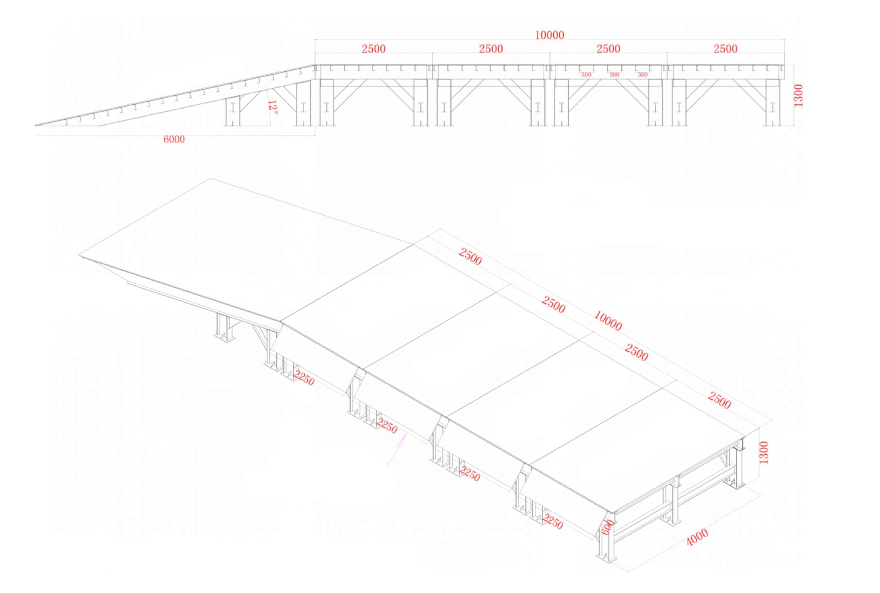 images of Design and production of mobile unloading platform