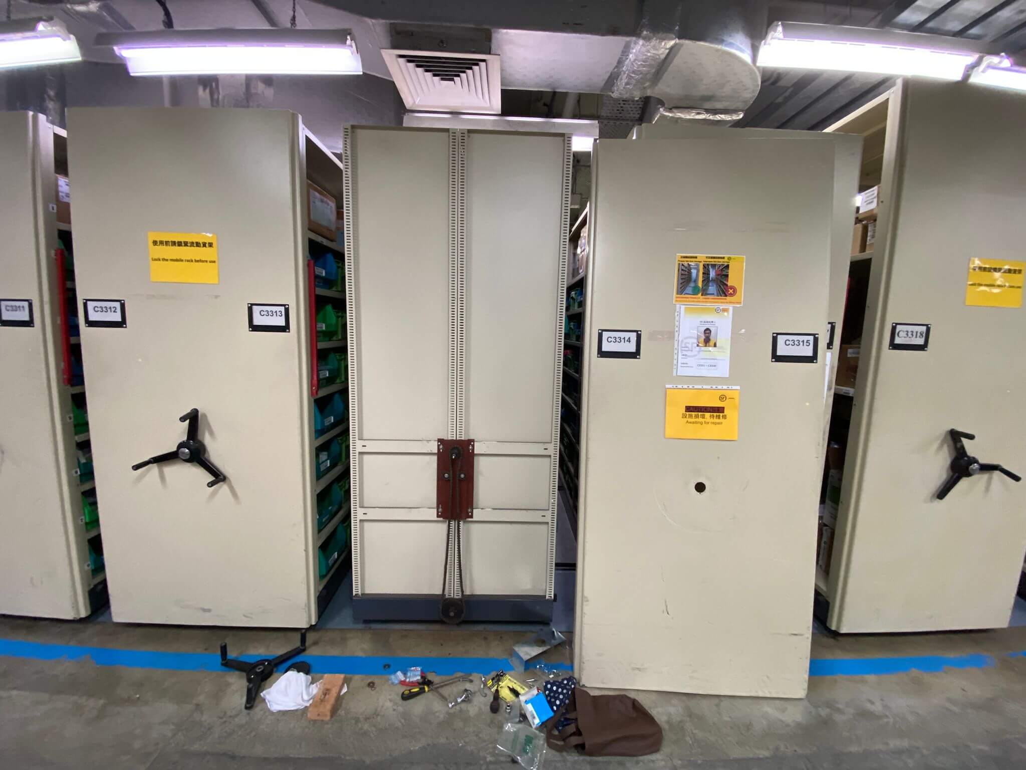 images of Mechanical file cabinet production, installation and maintenance